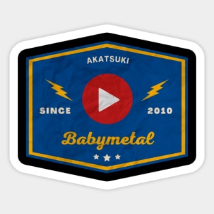 Baby Metal // Play Button Sticker